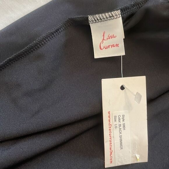 LISA CURRAN BLACK PAREO MINI SKIRT.  NEW - Picture 5 of 7